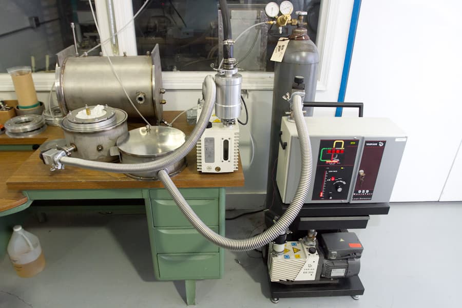 Helium leak detection testing at Sterling Performance